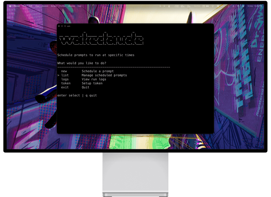 Screenshot of Wakeclaude